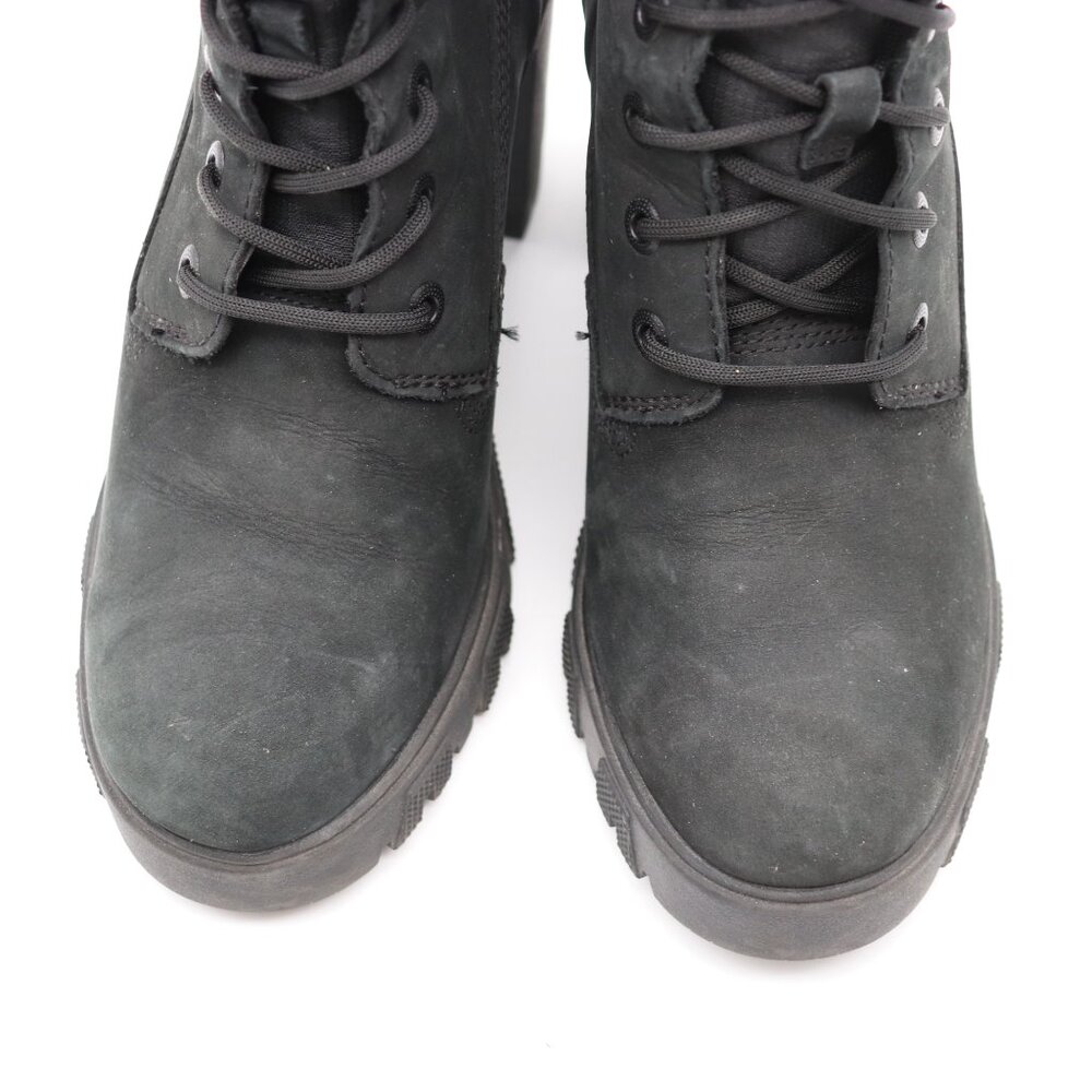 Timberland Lana Point 6 Inch Lace Up Black Nubuck Women's Size 8 Heeled Boots - Picture 11 of 11